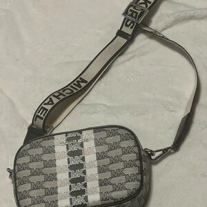 Michael Kors Black and Gray Belt Bag
